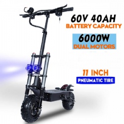 E5B 60V 40AH 6000W 11 Inch Foldable Adults Electric Scooter