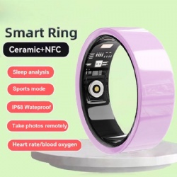 IP68 V4 Smart Ring Ceramic Heart Rate Monitor Sport NFC Rings